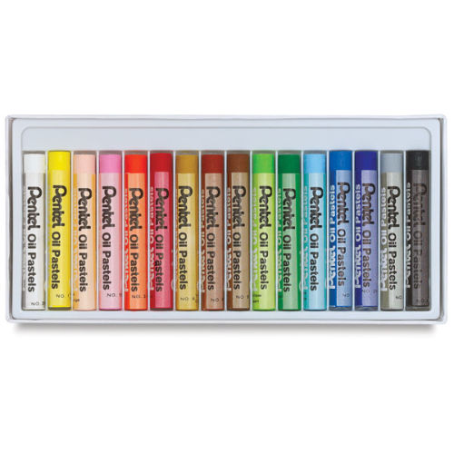 Pentel Oil Pastel Set - Assorted Colors, Set of 16