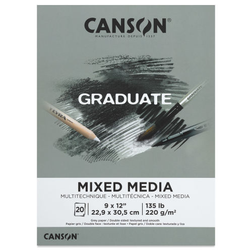 Canson Graduate Mixed Media Pad - 9 x 12 in
