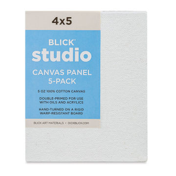 Blick Studio Cotton Canvas Panels - 18 x 24, Pkg of 5