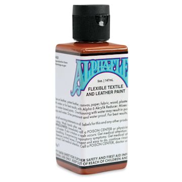 Open in modal - Alpha6 AlphaFlex Textile and Leather Paint - Burnt Caramel, 147 ml, Bottle