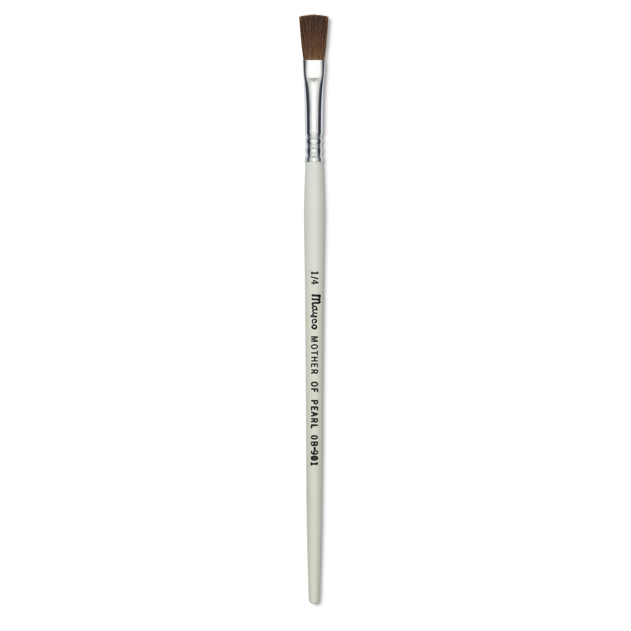 Mayco Overglaze Mother of Pearl Brush - Shader, Short Handle, Size