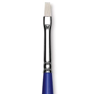 Open in modal - Blick Scholastic White Bristle Brush - Bright, Size 4 close up