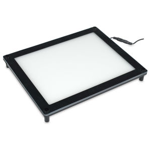 
Porta-Trace Lumen Series LED Light Panel, Black 8 1/2" x 11"  Left Angle Front View