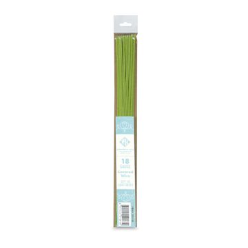 Open in modal - CakeDeco Floral Wire - Green, Pkg of 50, 18 gauge, 14" long
