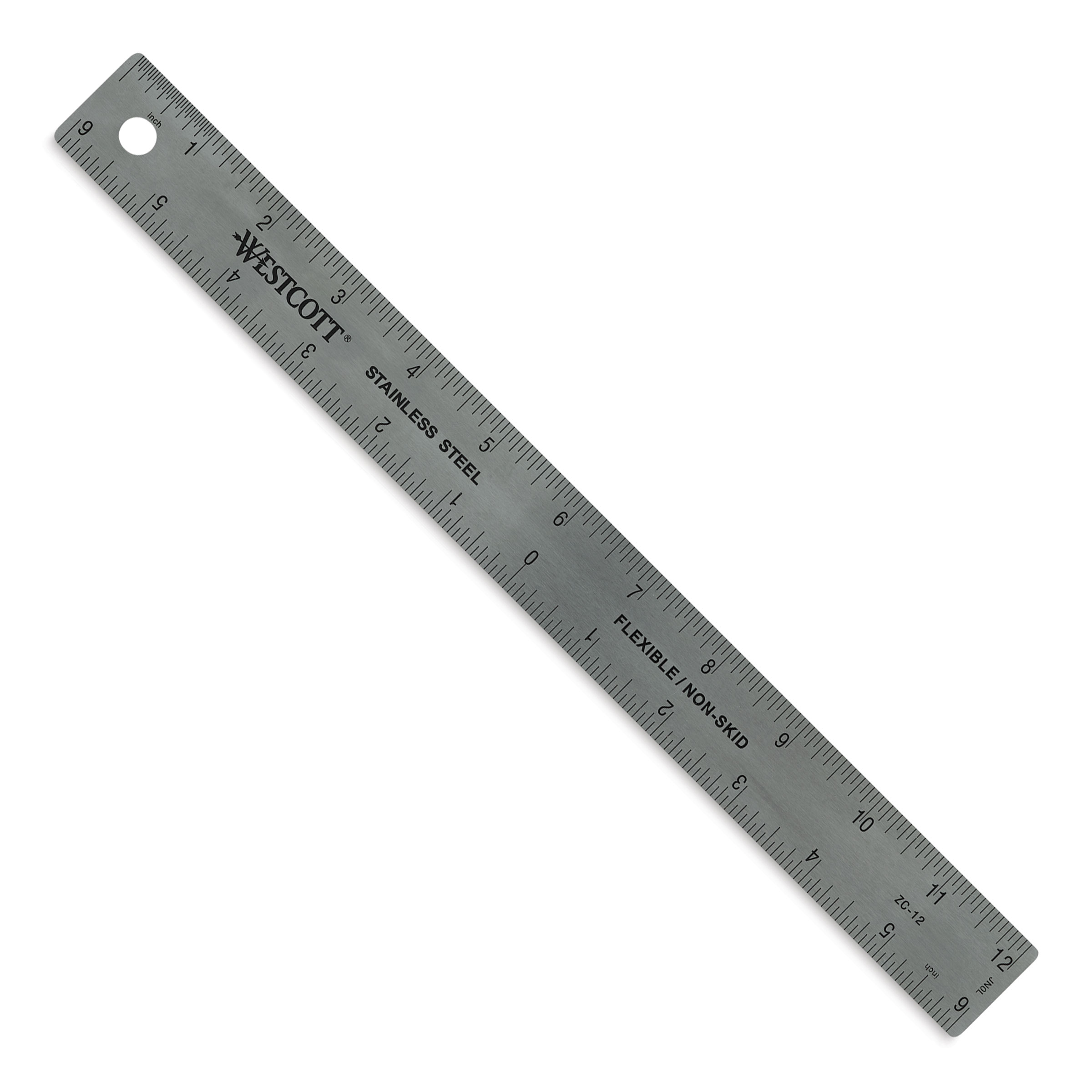 30cm Raised Grip Aluminium Ruler Cutting Ruler Metal Craft Safety Ruler for  Length Measurement(Black)