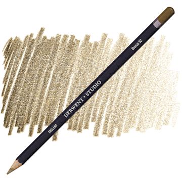 Open in modal - Derwent Studio Colored Pencil - Bronze pencil and swatch