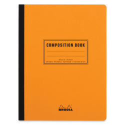 Rhodia Composition Book - Orange, 9-7/8" x 7-1/2", 80 Sheets (front cover)