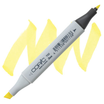 Copic Classic Marker - Canary Yellow Y02 swatch and marker