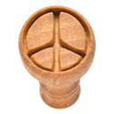 MKM Pottery Tools Round Stamp - , Peace Sign