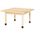 Diversified Spaces Four-Student Table - Maple Top, Elementary Height