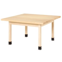 Diversified Spaces Four-Student Table - Maple Top, Elementary Height ...