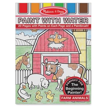 Melissa & Doug Paint with Water Activity Book - Farm Animals