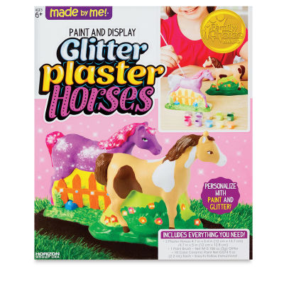 Made by Me Glitter Plaster Horses