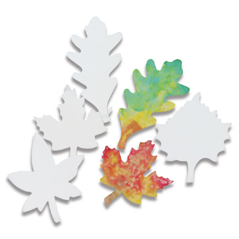 Roylco Color Diffusing Paper Pack - Leaf Shapes, Pkg of 80 | BLICK Art ...