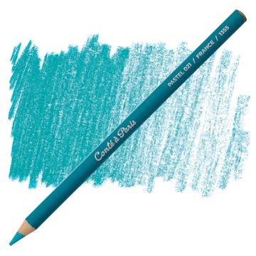Open in modal - Conté à Paris Pastel Pencil - Green Blue pencil and swatch