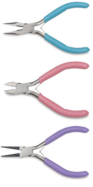 Forged Steel Jewelry Pliers, Assorted Sizes and Colors 