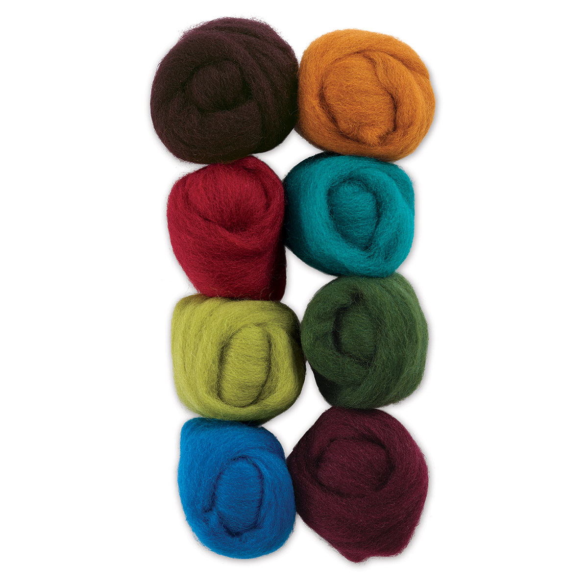 Wistyria Editions Wool Roving 12 inch .25oz 8/Pkg-Furry Friends