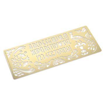 Open in modal - Another Studio Brass Stencil - Nouveau