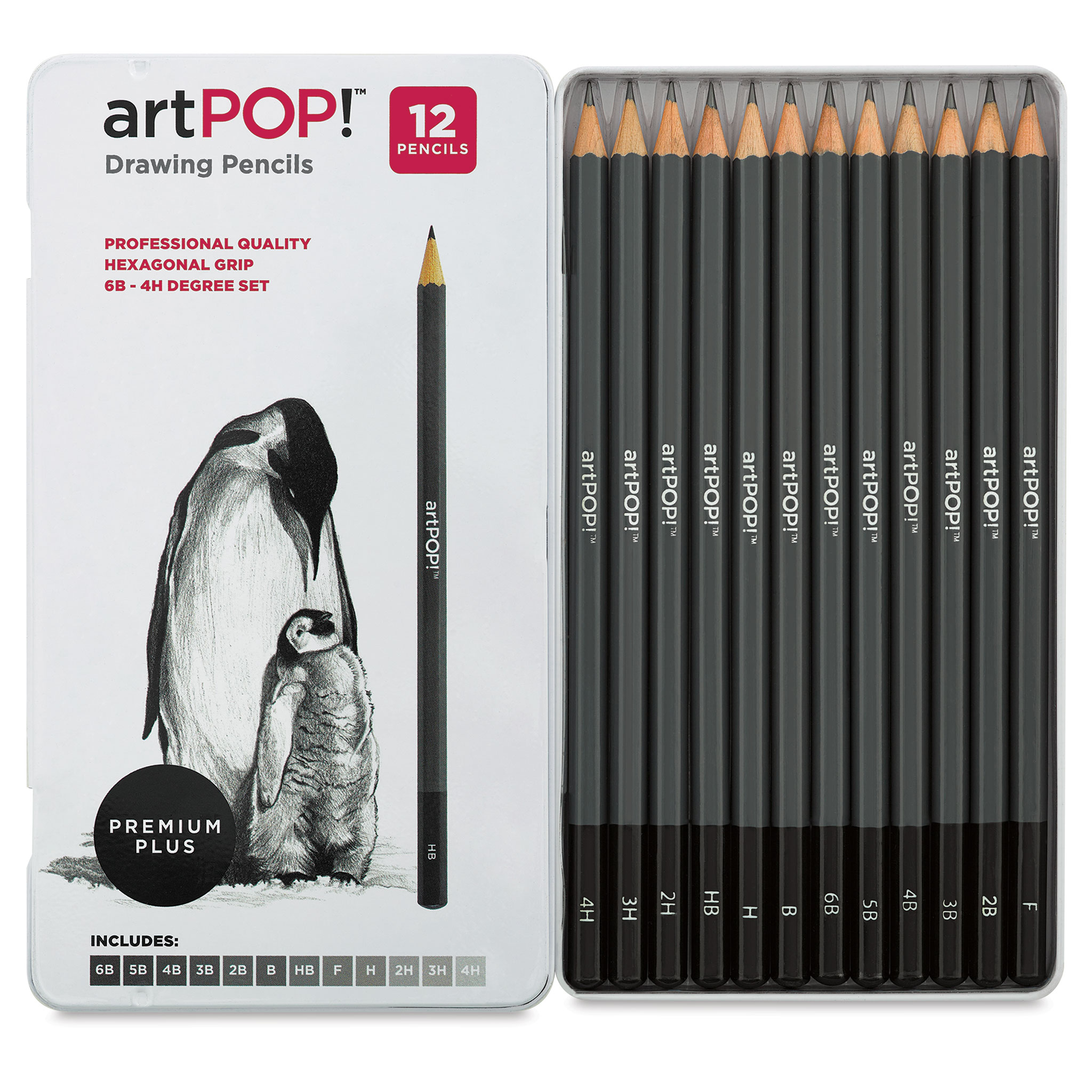 MONO Drawing Pencil Set, 3 Pack