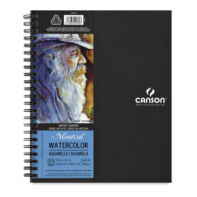 Canson Artist Series Watercolor Books - Front cover of Watercolor Book with label