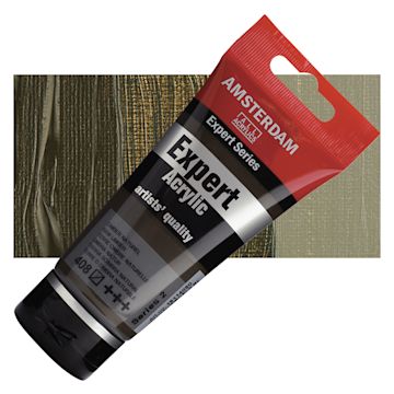Open in modal - Amsterdam Expert Series Acrylic - Raw Umber, 75 ml tube and swatch