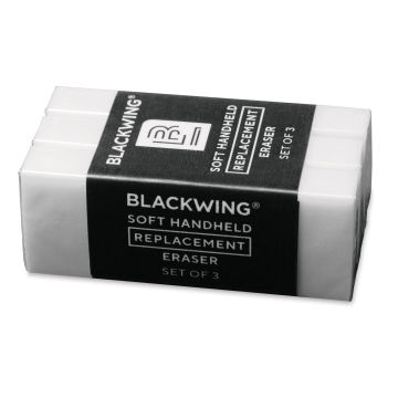 Blackwing Handheld Replacement Erasers - Pkg of 3