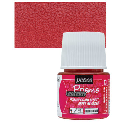 Pebeo Fantasy Prisme Paints - English Red, 45 ml bottle