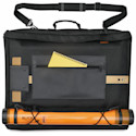 Prat Softside Backpack Portfolio - 27" x 24" x 2 1/2", Black