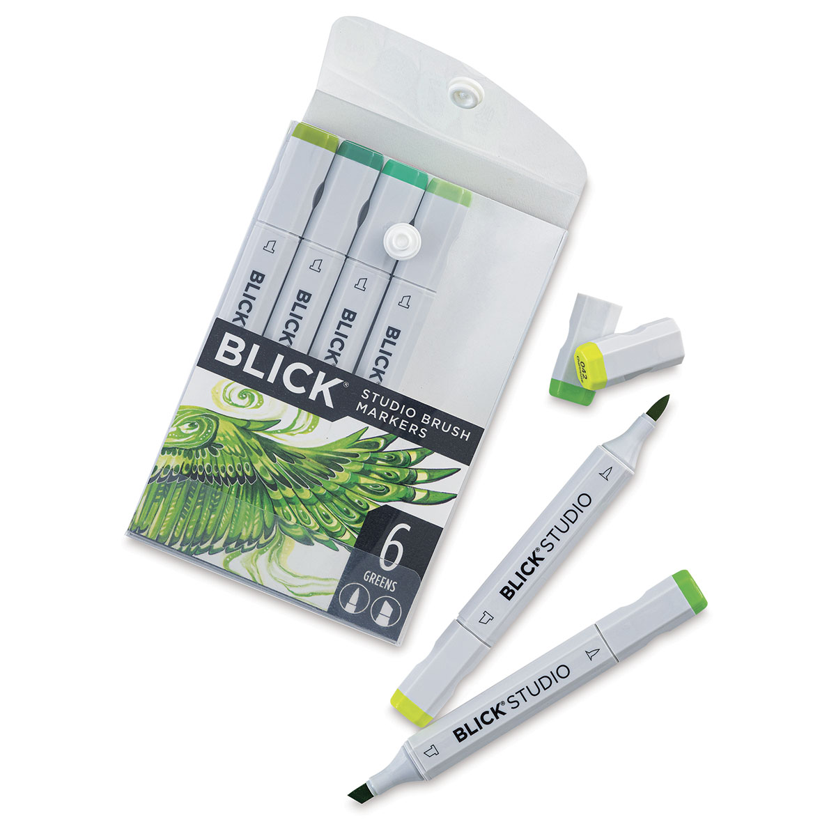 Blick Studio Brush Markers - Assorted Colors, Set of 24