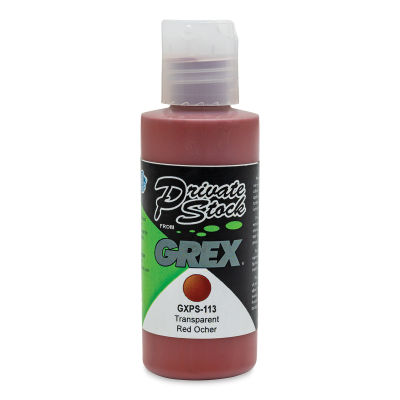 Grex Private Stock Airbrush Color - Transparent Red Ochre. 2 oz
