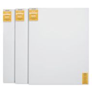 Blick Premier Stretched Cotton Canvas - Gallery Profile, Splined, 40" x 50", Pkg of 3
