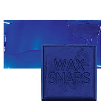 Open in modal - Enkaustikos Wax Snaps Encaustic Paint - Ultramarine Blue, 40 ml snaps and swatch