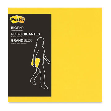 Post-it Super Sticky Big Notes - Front of package shown with label
