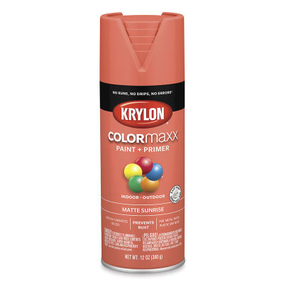 Krylon Colormaxx Spray Paint -  Sunrise, Matte, 12 oz