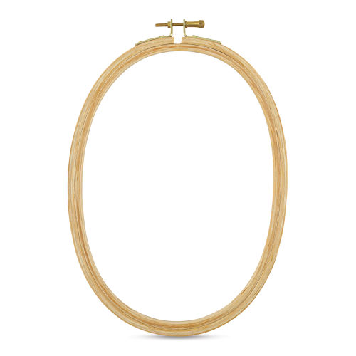 DMC Wooden Needlework Hoop - Oval, 18 cm x 24 cm