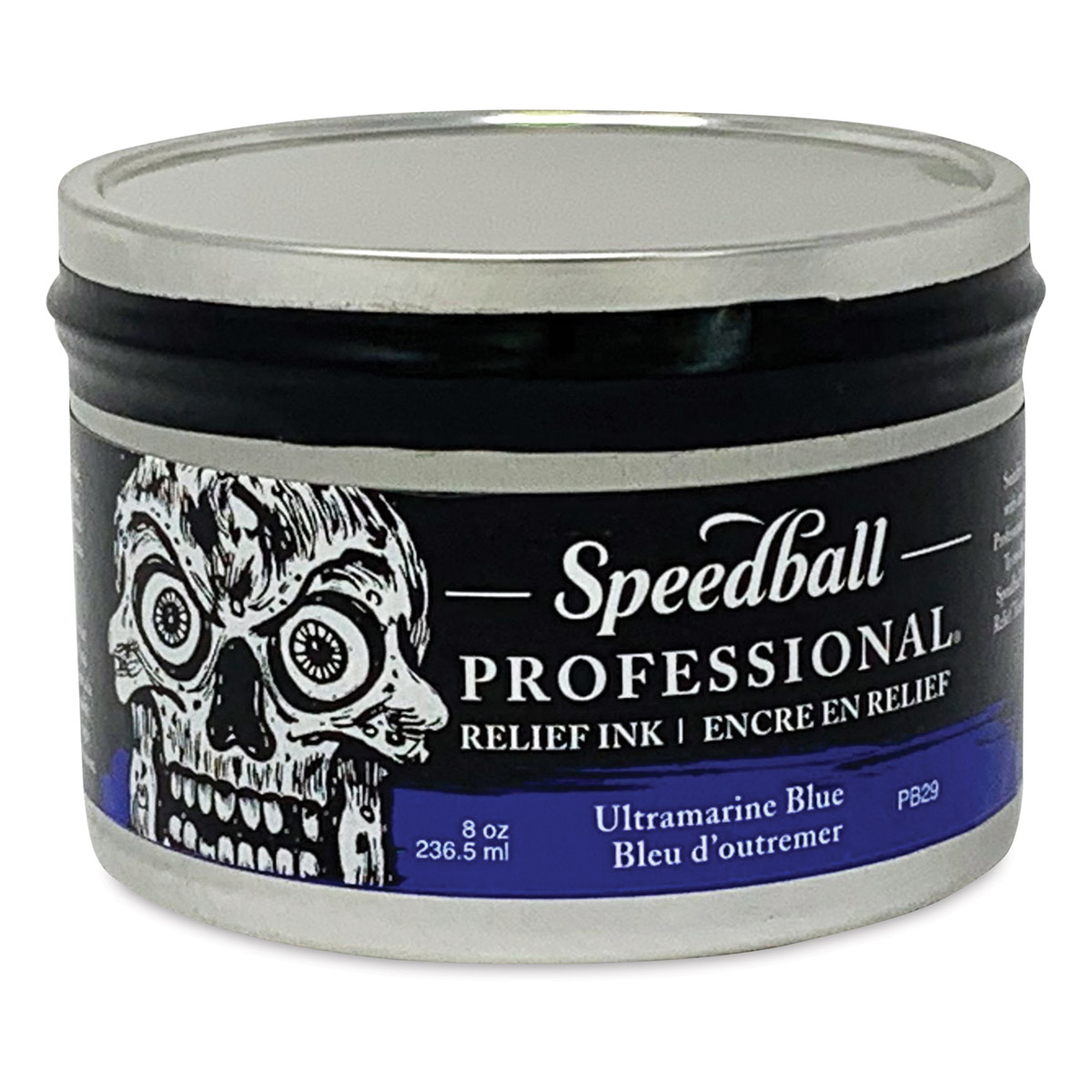 Speedball Professional Relief Ink - Ultramarine Blue 8oz