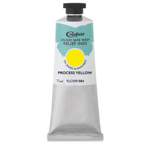 Cranfield Caligo Safe Wash Relief Ink - Process Yellow, 75 ml