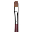 Da Vinci Kolinsky Red Oil Sable Brush - Filbert, Long Handle, Size 10