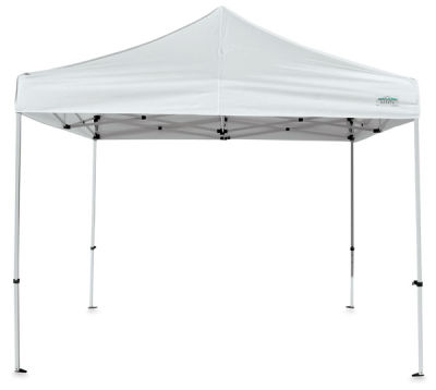 Caravan Classic Canopy - 10'x10' front view, set up showing steel frame