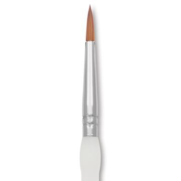 Open in modal - Royal & Langnickel Soft Grip Synthetic Sable Brushes - Round, Short Handle, Size 3, close-up