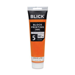 Blick Water-Soluble Block Printing Ink - Orange, 5 oz