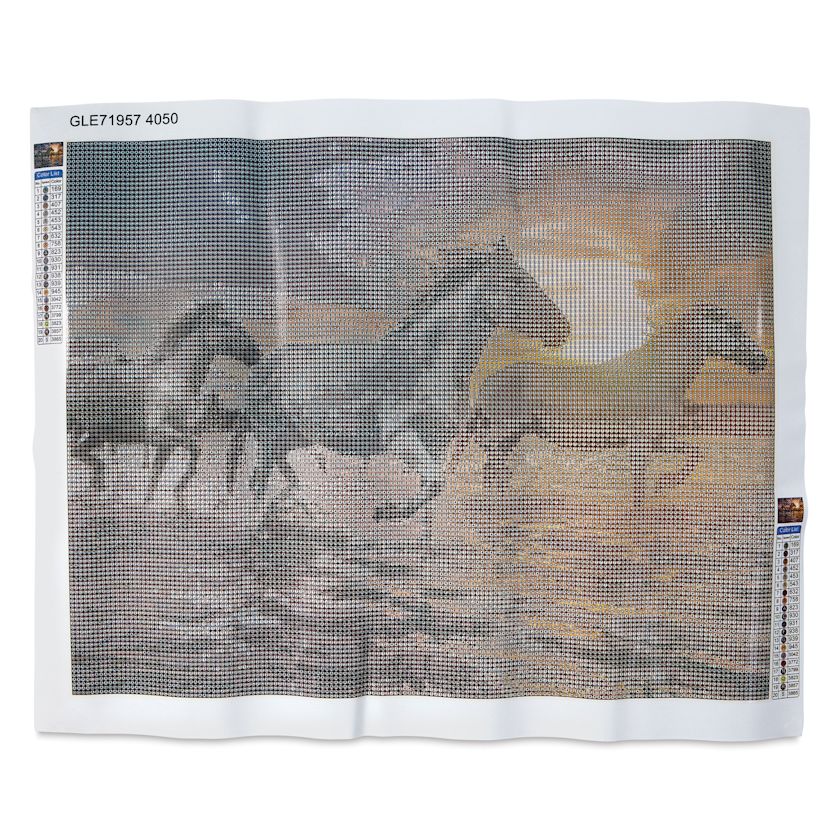 Craft Medley Diamond Painting Canvas Art Kit Horses BLICK Art Materials
