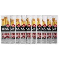 Blick Super Value Golden Taklon 120 Count Brush Set