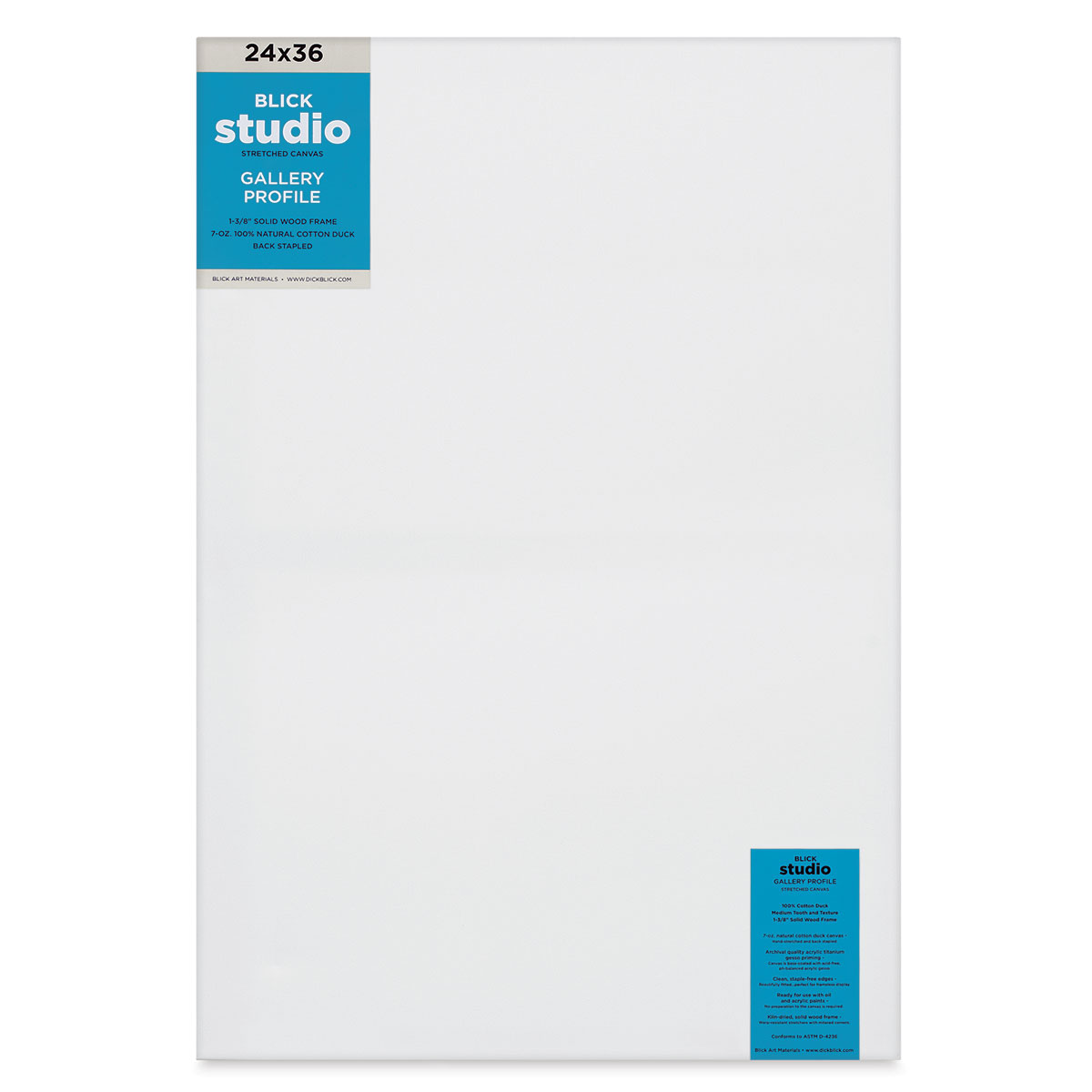 Blick Studio Stretched Cotton Canvas - Gallery Profile, 24