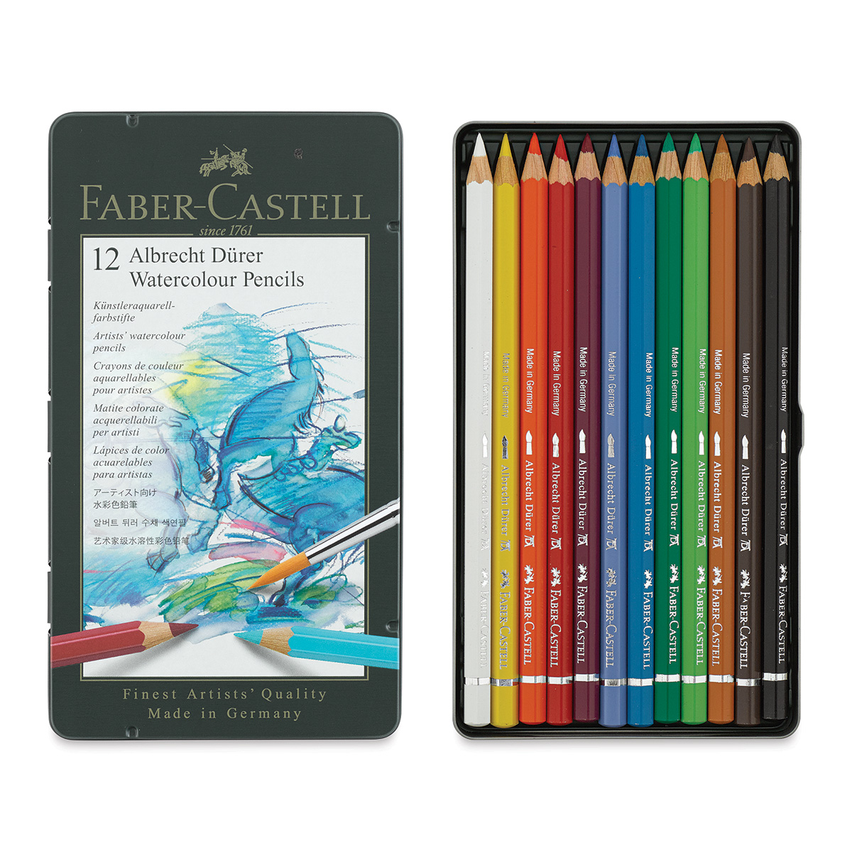 Faber-Castell Albrecht Durer Artist Watercolor Pencils, Set of 12 