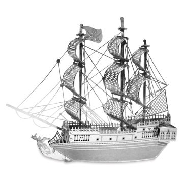 Metal Earth Ships 3D Metal Model Kit - Black Pearl (finished example)