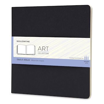 Open in modal - Moleskine Sketch Album - Black, Square, 7-1/2" x 7-1/2", front view