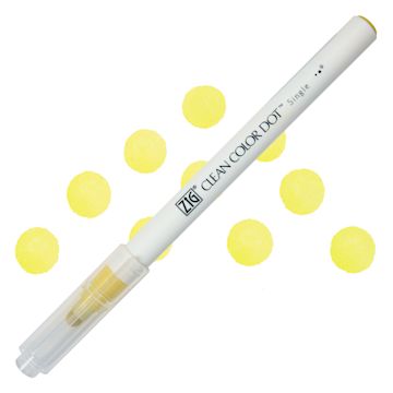 Open in modal - Zig Clean Color Dot Marker - Butter, swatch and marker