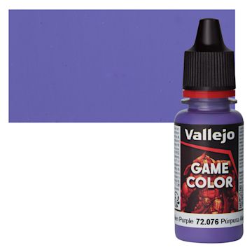 Open in modal - Vallejo Game Color Acrylic Paint - Alien Purple - Bottle and Swatch
