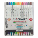 Zebra ClickArt Retractable Markers - Set